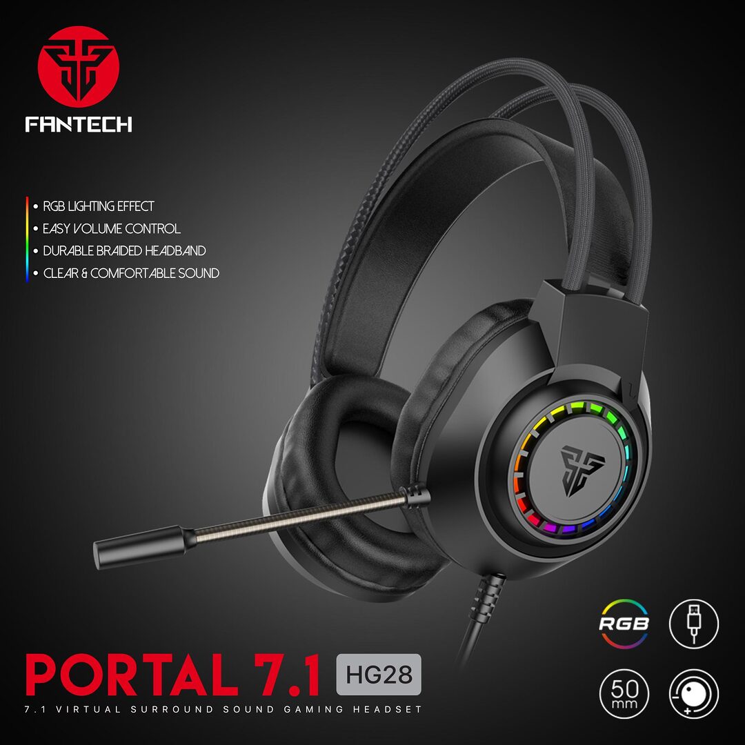 Fantech Portal 7 1 Hg28 Rgb Wired Gaming Headphone B