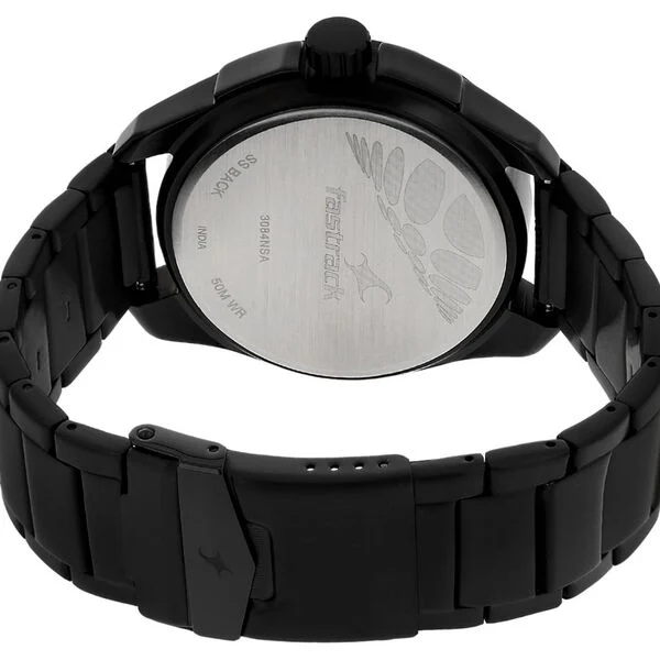 Fastrack Nr3084Nm01 Quartz Analog Dial Stainless Steel Strap Watch C
