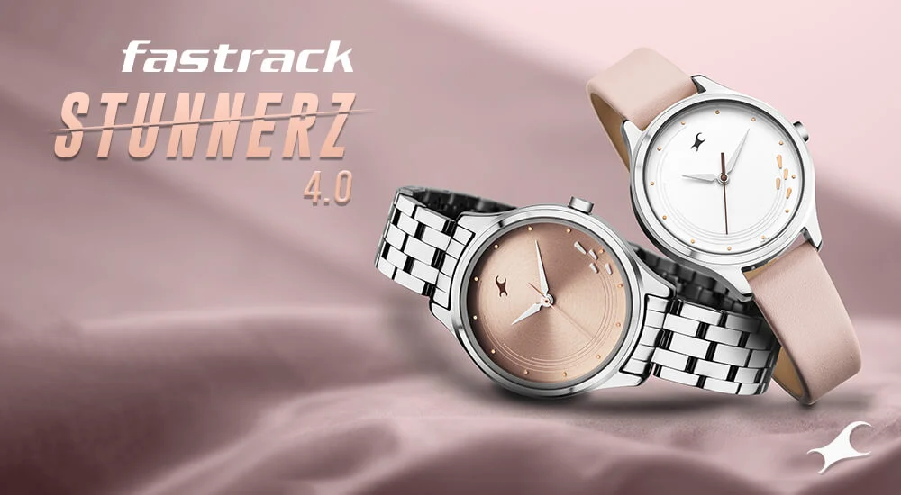 Fastrack Ns3255Nl03 Stunners Quartz Analog Dial Leather Strap Watch A