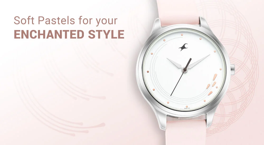 Fastrack Ns3255Nl03 Stunners Quartz Analog Dial Leather Strap Watch C