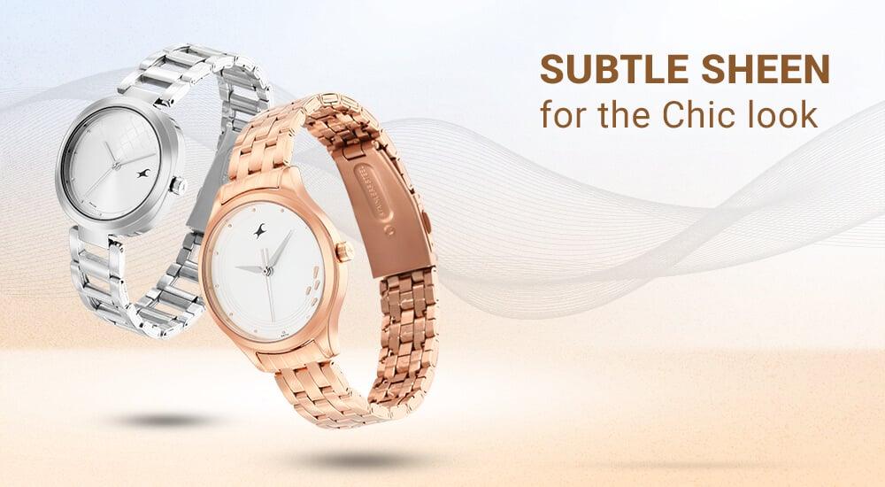 Fastrack Ns3255Nl03 Stunners Quartz Analog Dial Leather Strap Watch D