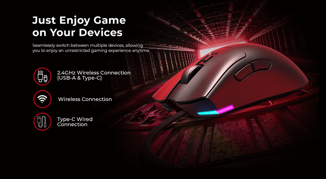 Havit Ms966Wb Bluetooth (Quad Mode) Gaming Mouse C
