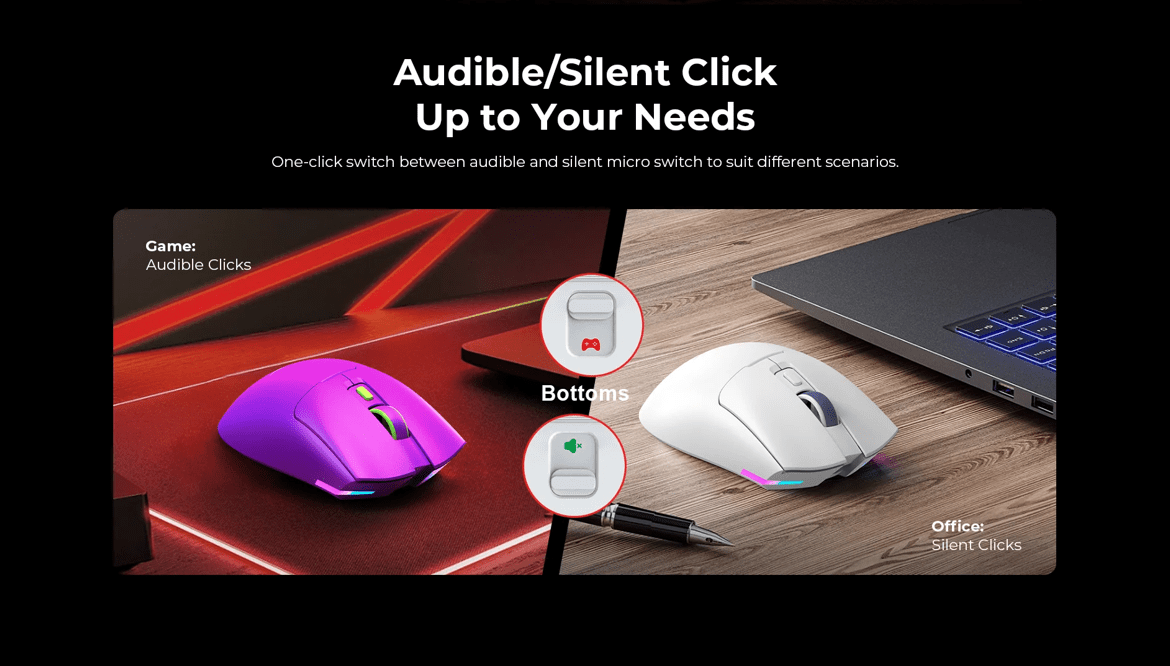 Havit Ms966Wb Bluetooth (Quad Mode) Gaming Mouse D