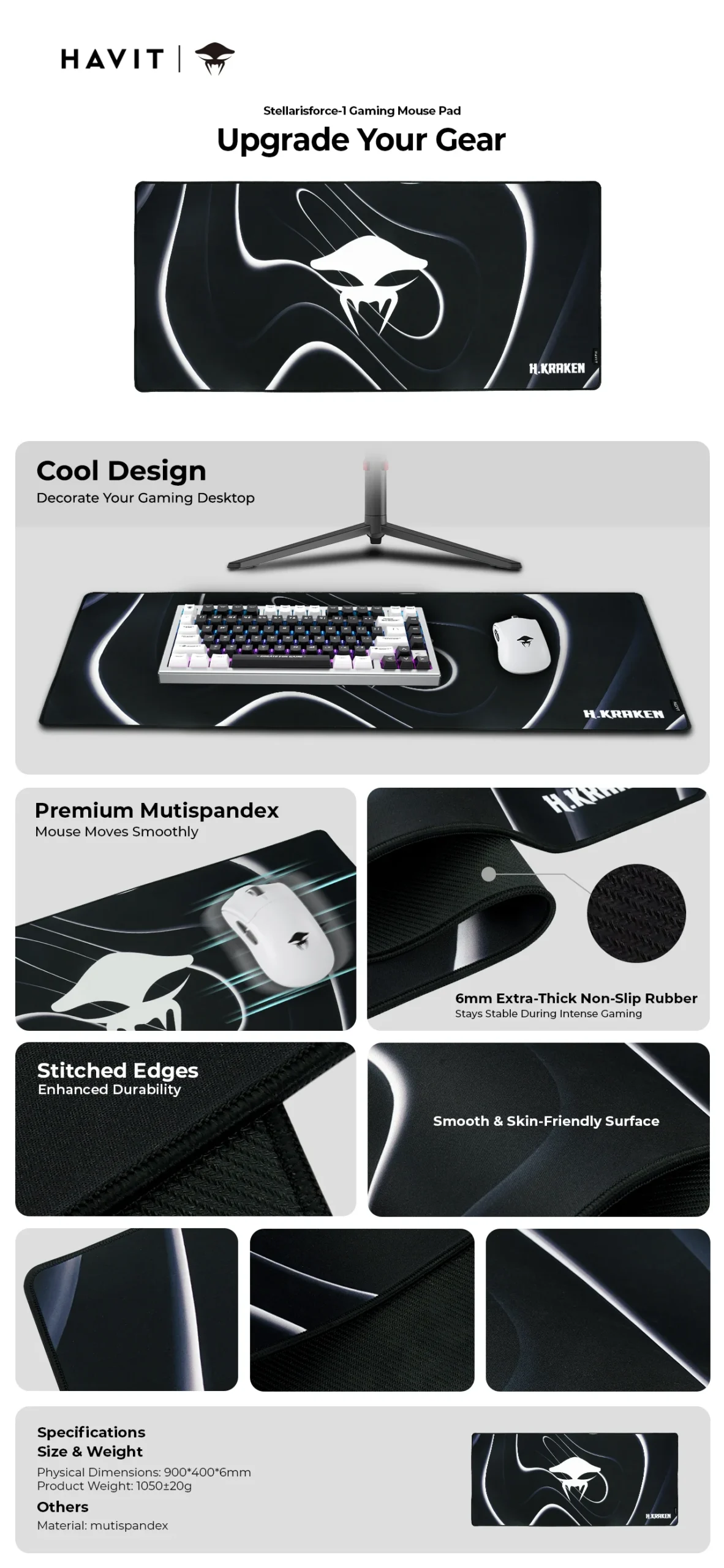 Havit Stellarisforce 1 H Kraken Gaming Mouse Pad A