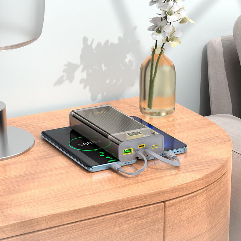 Hoco J104A 22 5W Fully Compatible Power Bank With Cable (20000Mah) A
