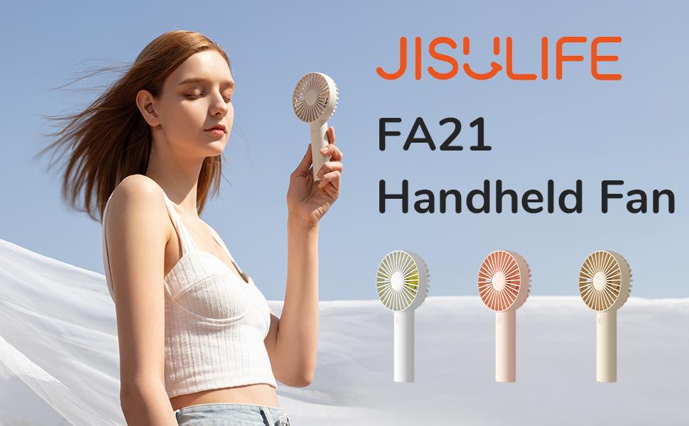 Jisulife Fa21 Handheld Fan Portable Small Fan With 3 Speeds C