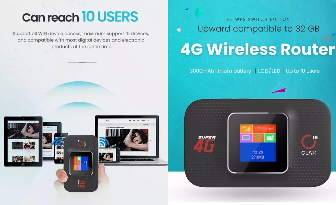 Olax Mf982 4G Lte Pocket Router A