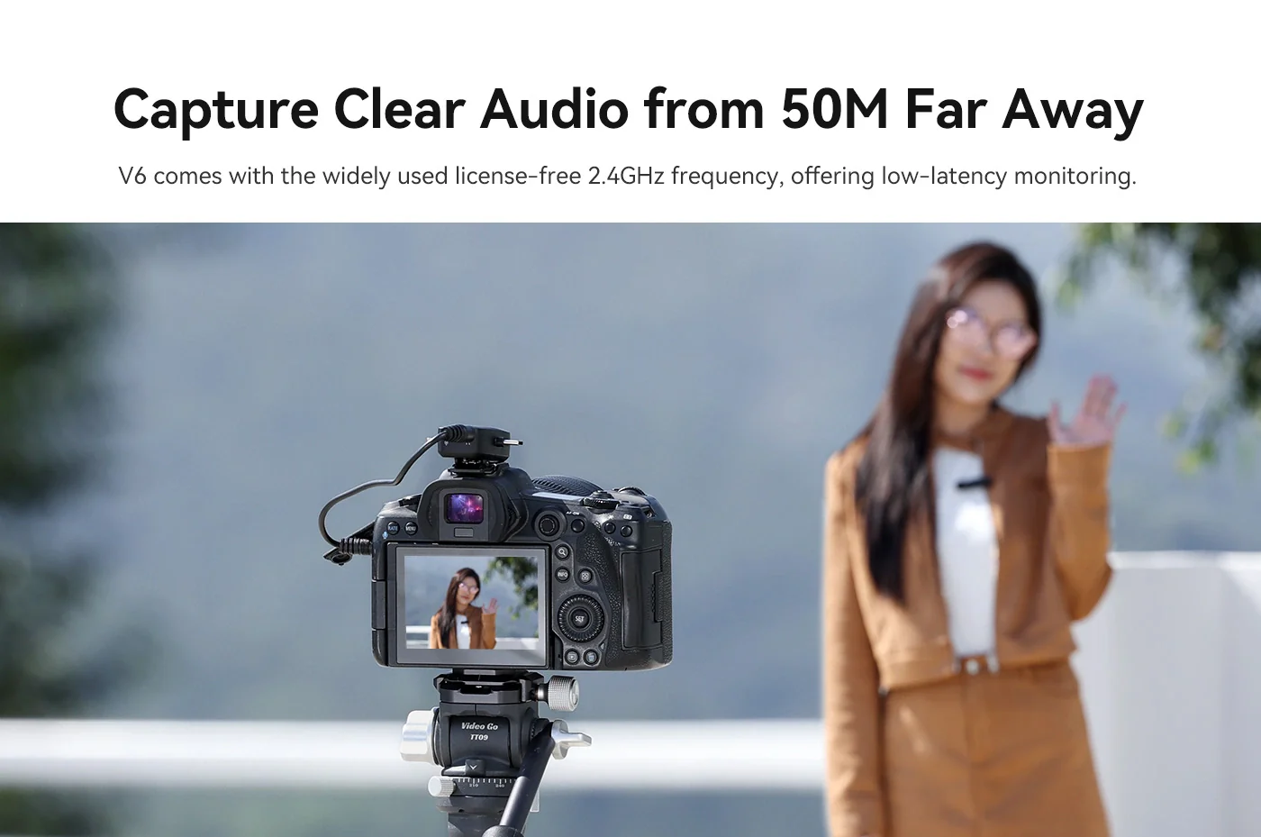 Ulanzi V6 3 In 1 Plug Play Wireless Lavalier Microphone For Iphone Android Tablet Camera G