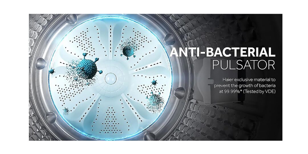 Haier Hwm90 316S6 9 Kg Top Load Automatic Washing Machine With 3D Rolling Wash Free Installation A Haier Hwm90 316S6 9 Kg Top Load Automatic Washing Machine With 3D Rolling Wash Free Installation A