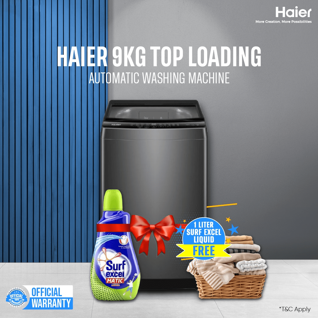 Haier Hwm90 316S6 9 Kg Top Load Automatic Washing Machine With 3D Rolling Wash Free Installation Haier Hwm90 316S6 9 Kg Top Load Automatic Washing Machine With 3D Rolling Wash Free Installation