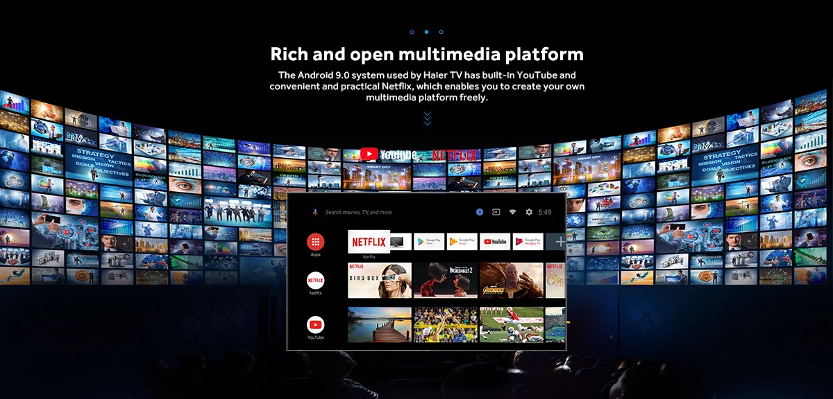 Haier H43P7Ux Official 43 Hqled Smart Google Tv D