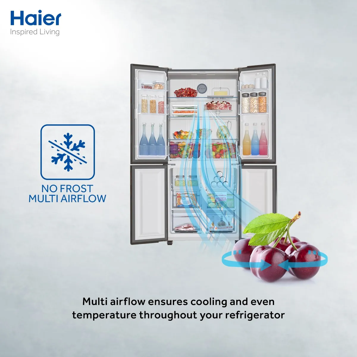Haier Hrf 578Tbg 522Ltr Black French T Door No Frost Refrigerator C Haier Hrf 578Tbg 522Ltr Black French T Door No Frost Refrigerator C
