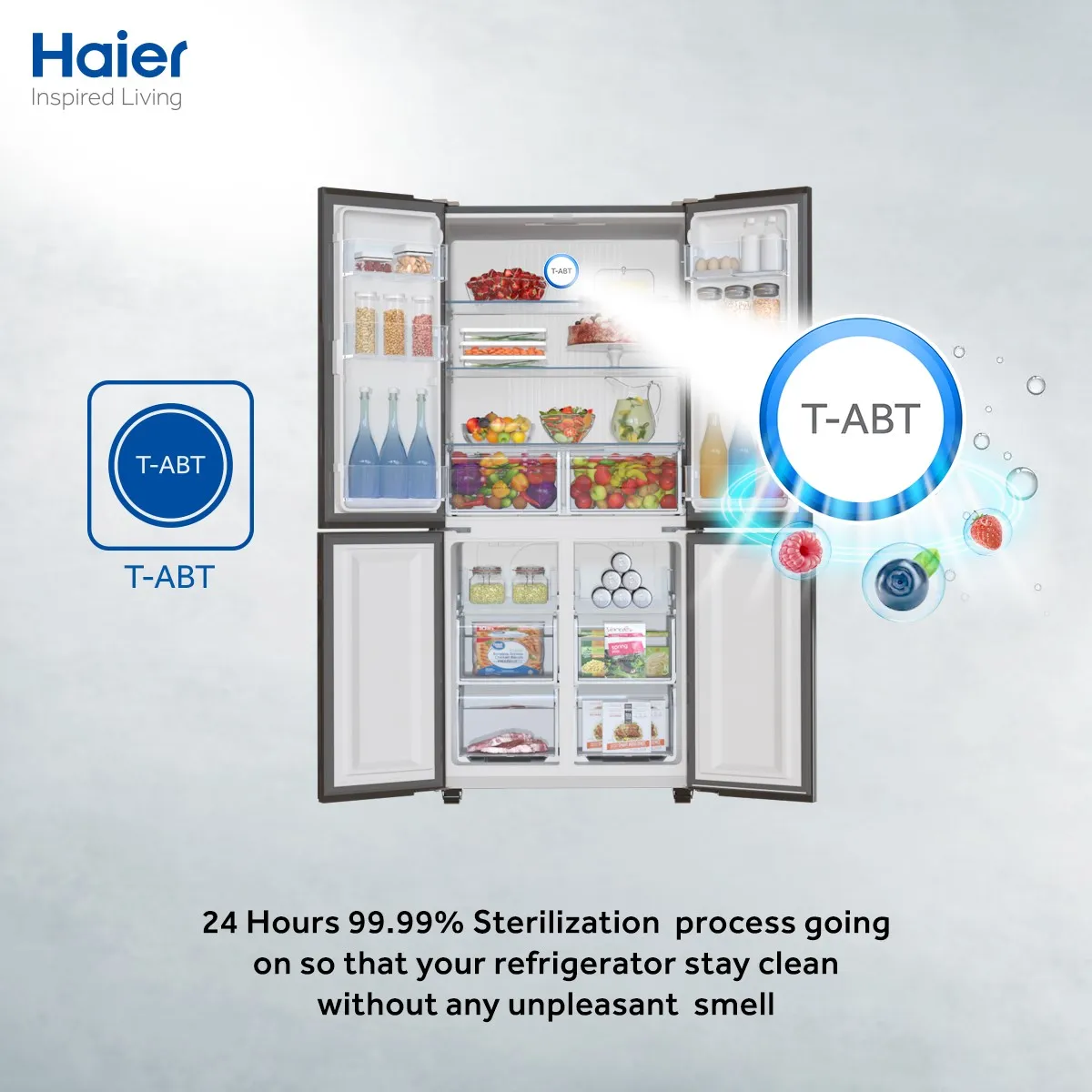 Haier Hrf 578Tbg 522Ltr Black French T Door No Frost Refrigerator E Haier Hrf 578Tbg 522Ltr Black French T Door No Frost Refrigerator E