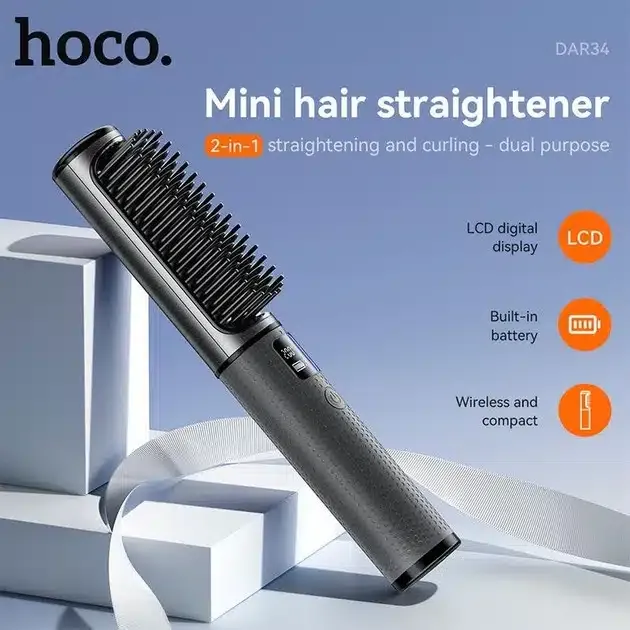 Hoco Dar34 Rechargeable Hair Straightener B