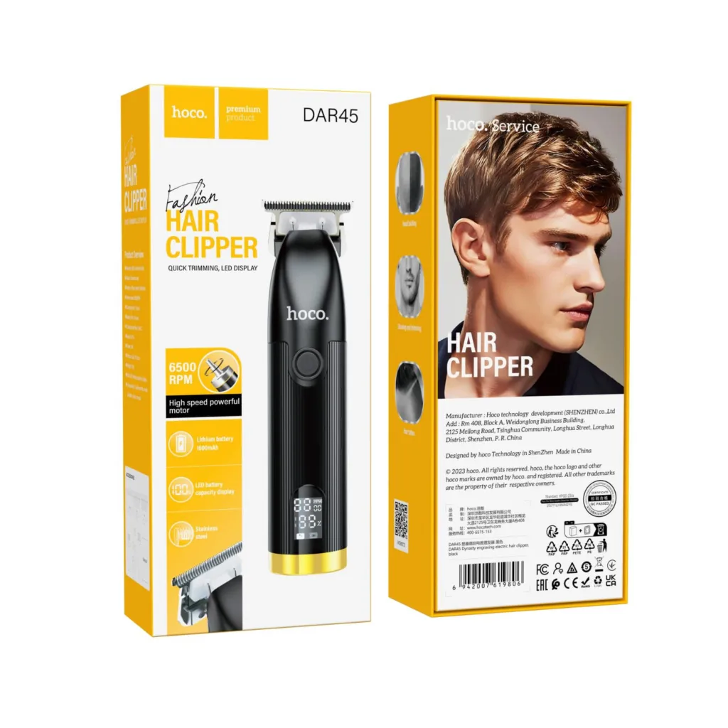 Hoco Dar45 Rechargeable Electric Hair Trimmer D Hoco Dar45 Rechargeable Electric Hair Trimmer D