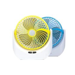 JY Super JY 1880 Lithium Rechargeable Mini Table Fan with LED Light
