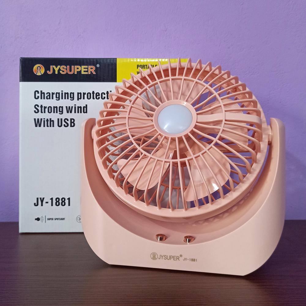 Jysuper Jy 1881 Portable Usb Mini Fan With Led Light A Jysuper Jy 1881 Portable Usb Mini Fan With Led Light A