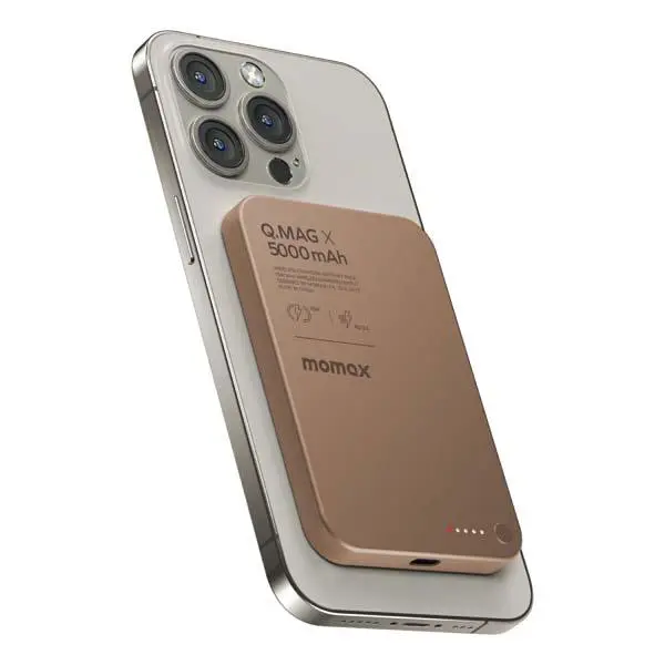 Momax Q.mag X Magnetic Wireless Power Bank 5000Mah Momax Q.mag X Magnetic Wireless Power Bank 5000Mah
