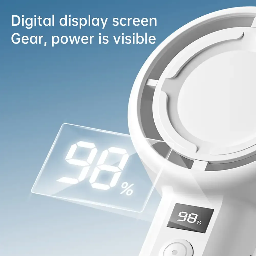 Plextone F2 5 Gear Handheld Fan With Display C