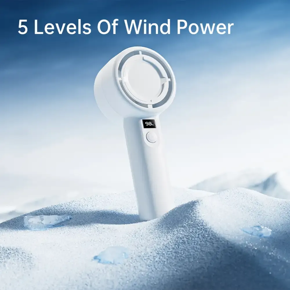 Plextone F2 5 Gear Handheld Fan With Display D