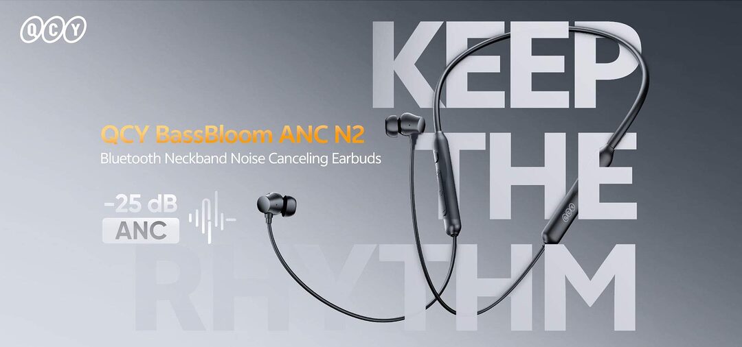 Qcy Bassbloom Anc N2 In Ear Neckband Headphones B