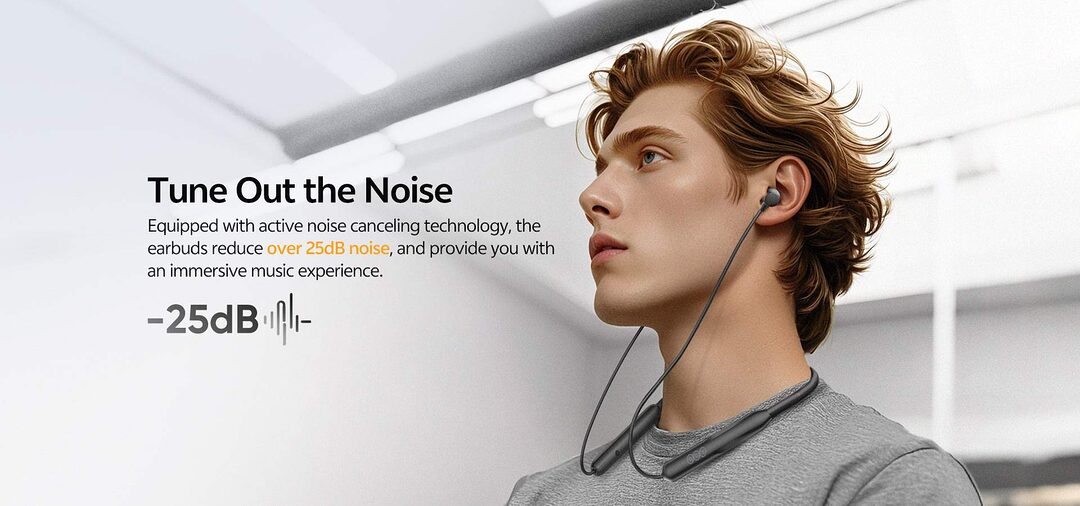 Qcy Bassbloom Anc N2 In Ear Neckband Headphones D