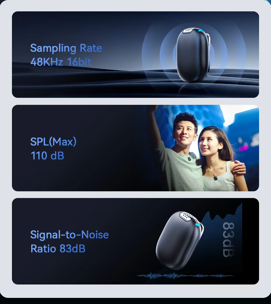 Ulanzi A30 Wireless Lavalier Tiny Microphone D