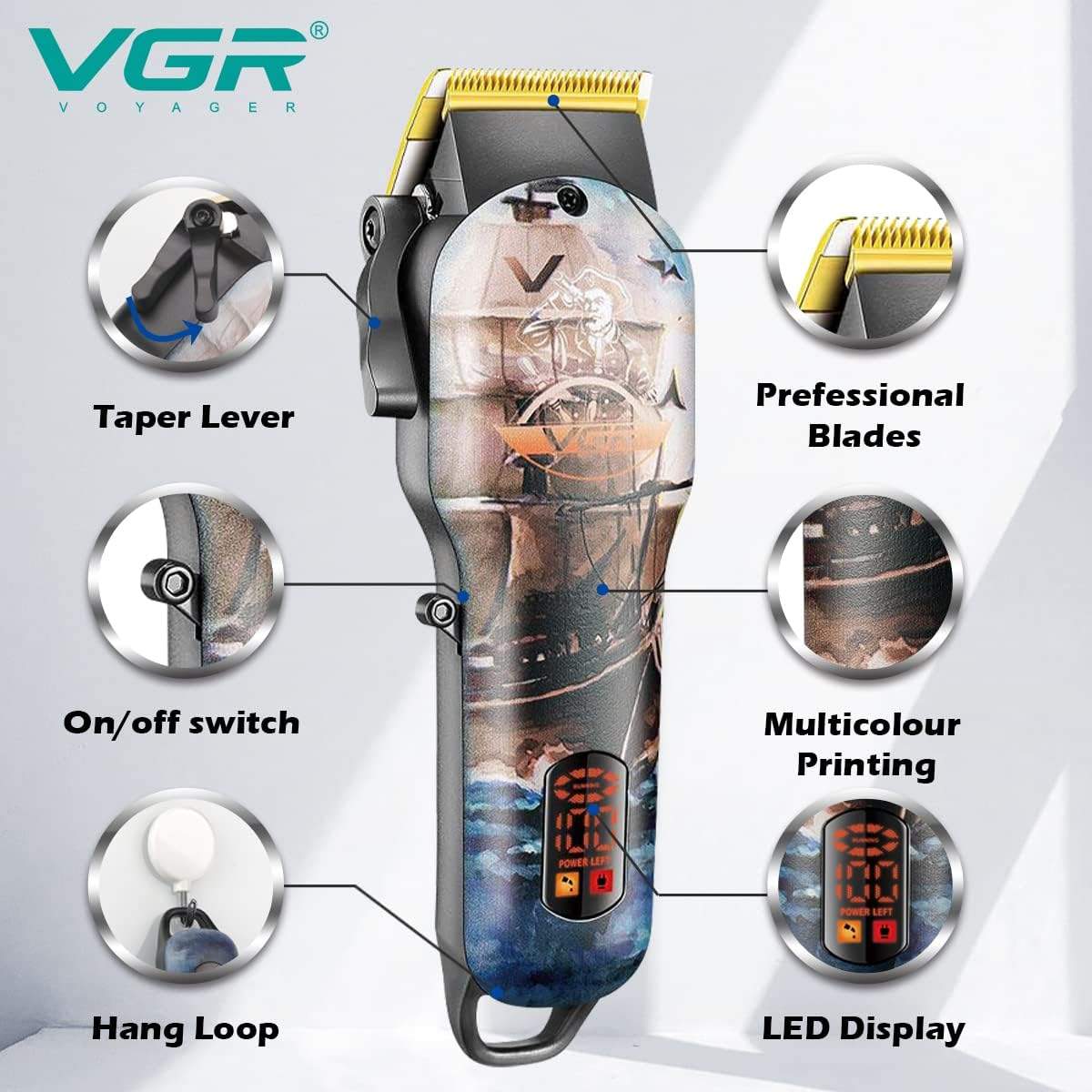 Vgr V 689 Professional Hair Clipper For Men A Vgr V 689 Professional Hair Clipper For Men A