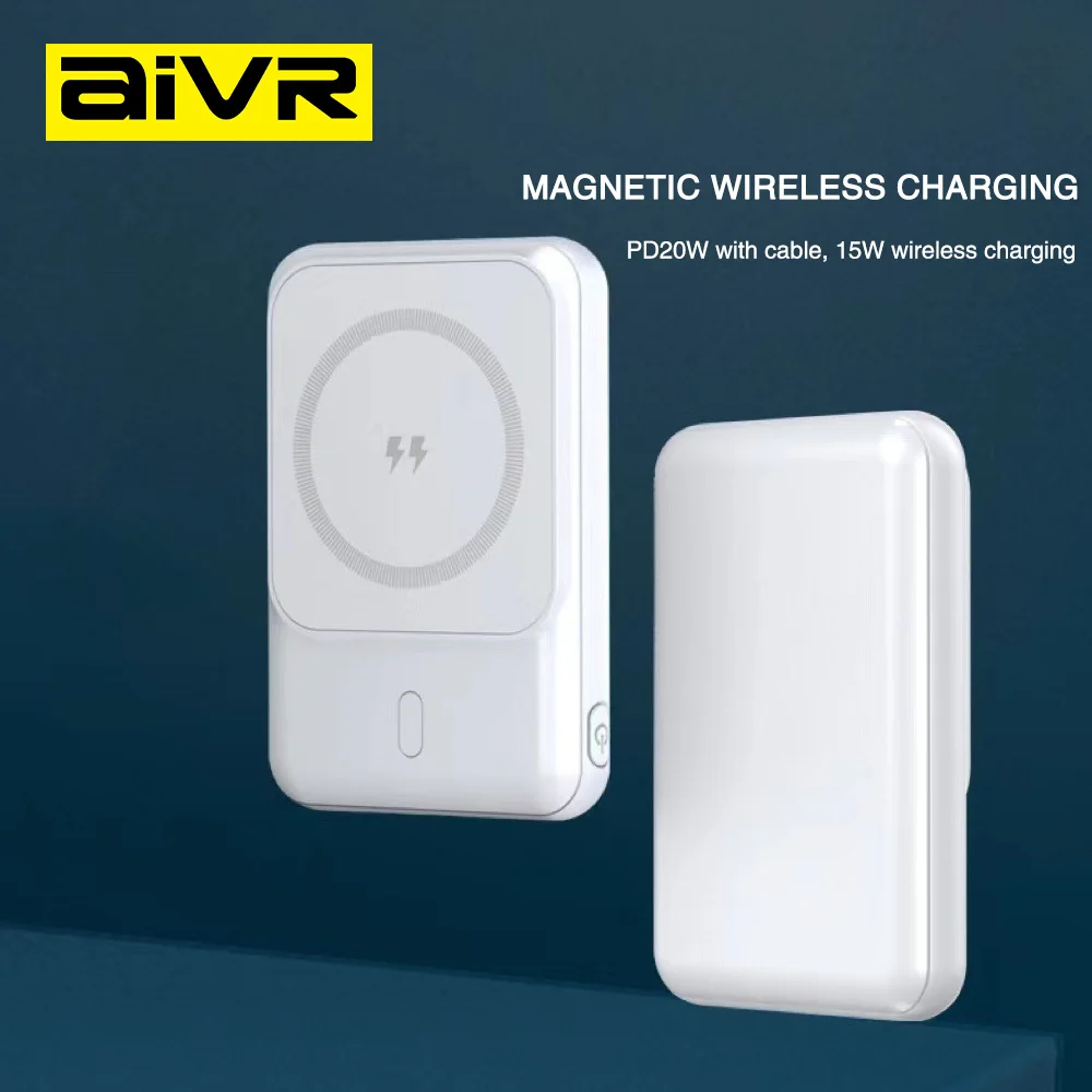 Aivr Y134 5000Mah Magnetic Wireless Power Bank B