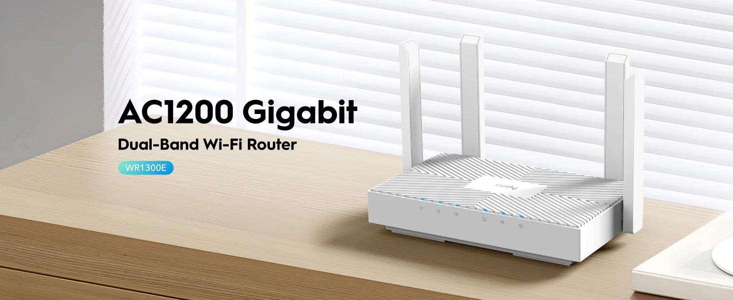 Cudy Wr1300E Ac1200 Gigabit Dual Band Smart Wi Fi Router