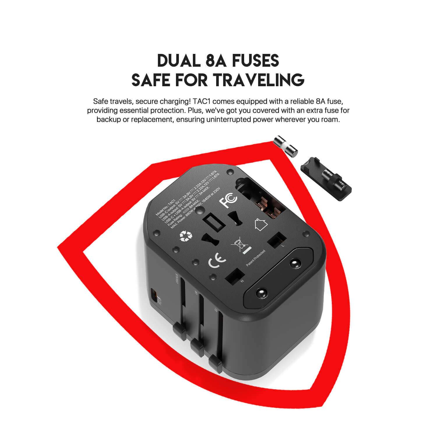 Fantech Powercube Tac1 Travel Multi Adapter Aa