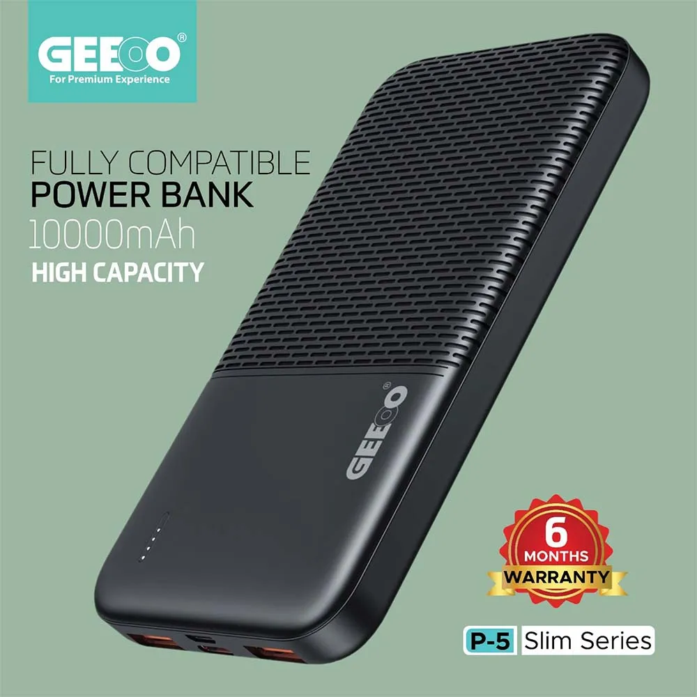 Geeoo P5 Fast Charging 10000Mah Power Bank Nn Geeoo P5 Fast Charging 10000Mah Power Bank Nn