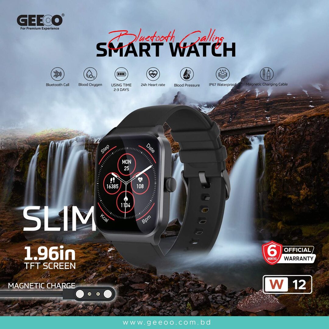 Geeoo W12 Bluetooth Calling Smart Watch Aa