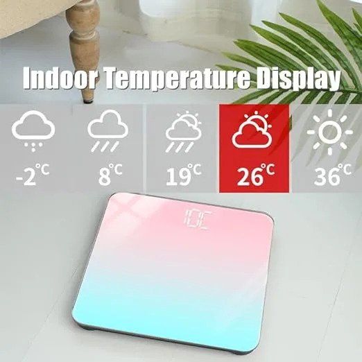 Gradient Duo Colour Portable Led Digital Bathroom Scales 2