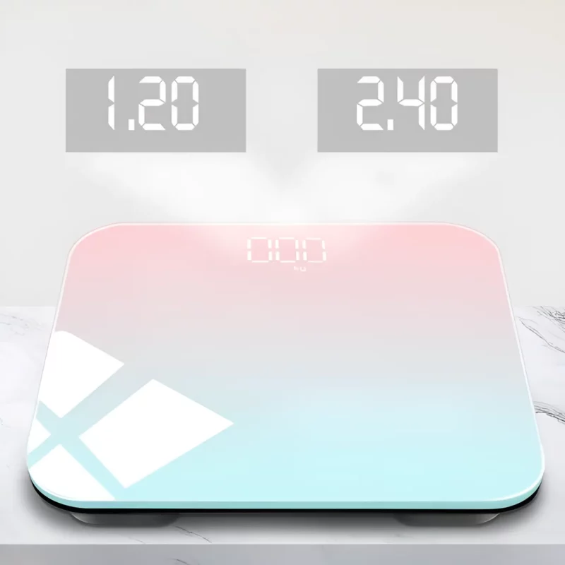 Gradient Duo Colour Portable Led Digital Bathroom Scales