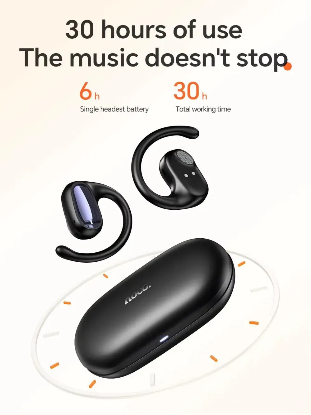 Hoco Ea4 Cloud Open True Wireless Earbuds Black