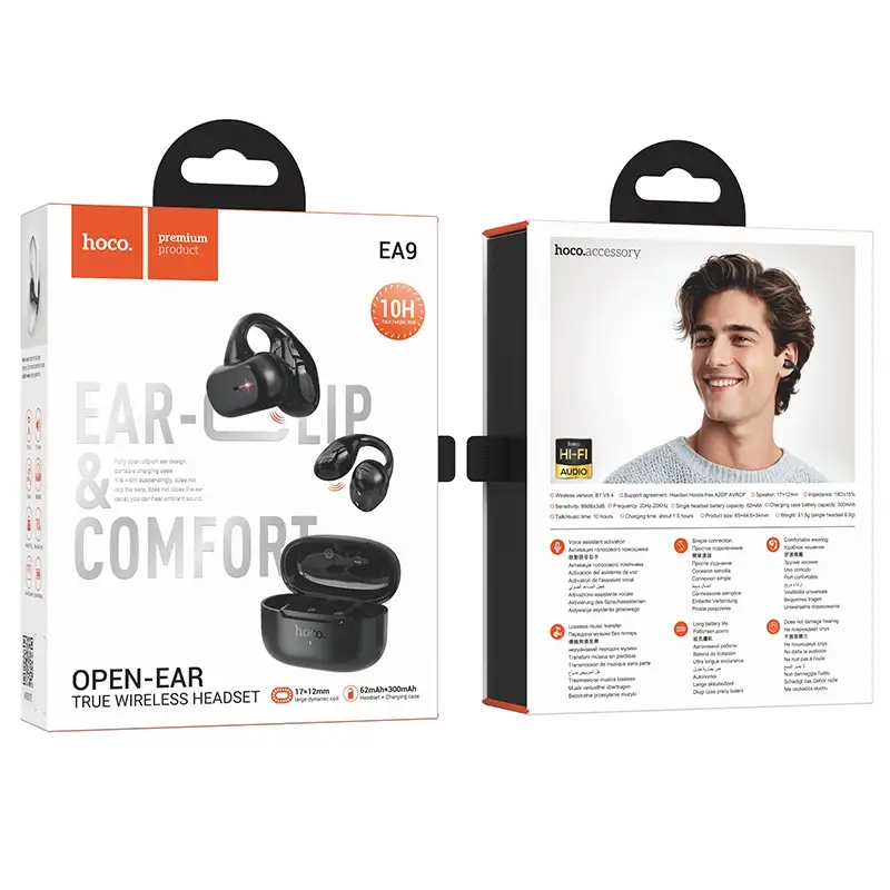Hoco Ea9 Tws Open Ear Clip Earbuds Hoco Ea9 Tws Open Ear Clip Earbuds