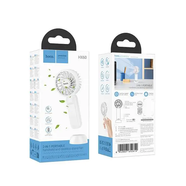 Hoco Hx60 Nimble Portable Rechargeable Fan
