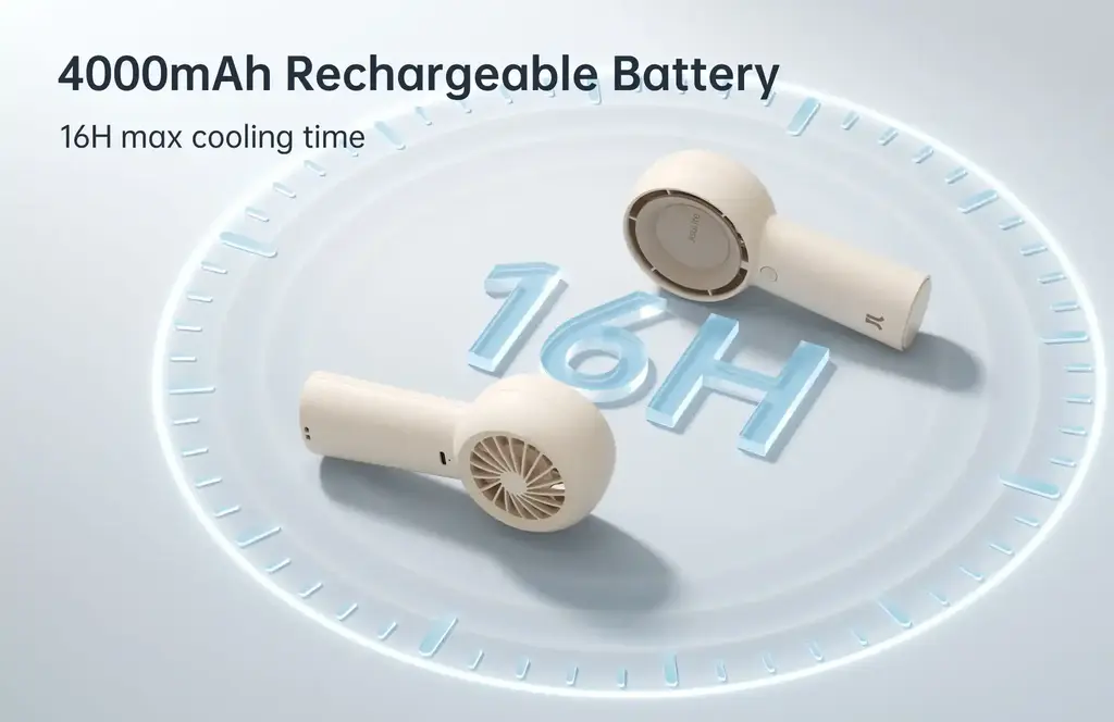 Jisulife Fa43 Handheld Power Turbo Fan 4000Mah V