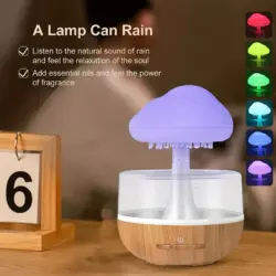Rain Cloud Night Light Humidifier with Raining Water Drop Sound Oil Diffuser for Bedroom o