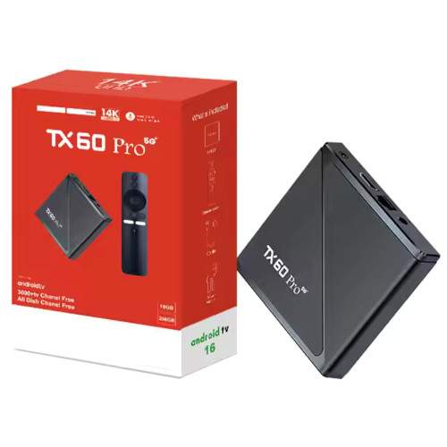 Tx60 Pro 14K Ultra Hd Smart Android Tv Box With Voice Control Remote V