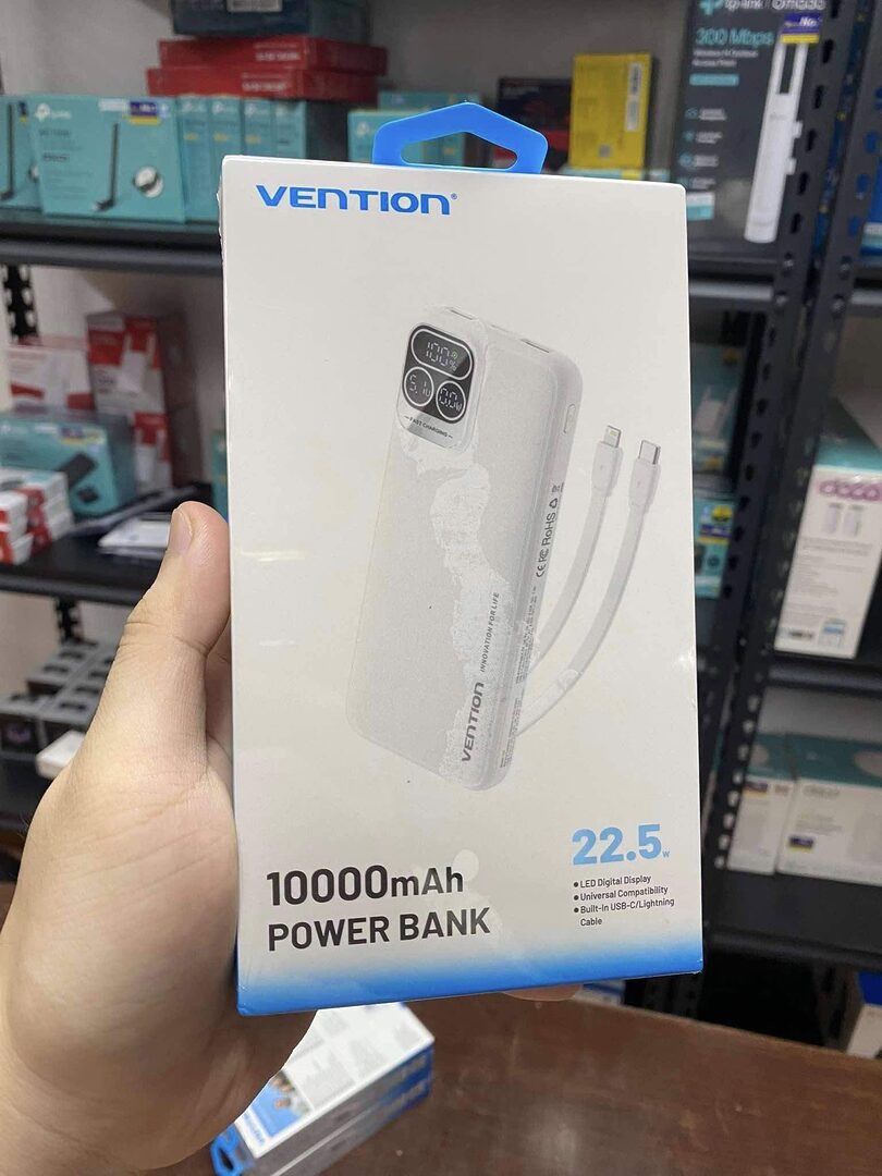 Vention I13Wb-V2 10000Mah 22.5W Led Display Power Bank