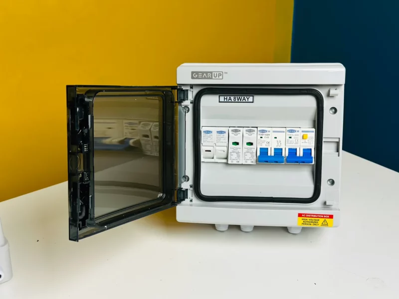 Gearup Ac Distribution Box 8 Way (1 In 1 Out) A Gearup Ac Distribution Box 8 Way (1 In 1 Out) A