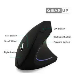 GearUP WM50 Ergonomic Bluetooth Wireless Vertical Mouse sd
