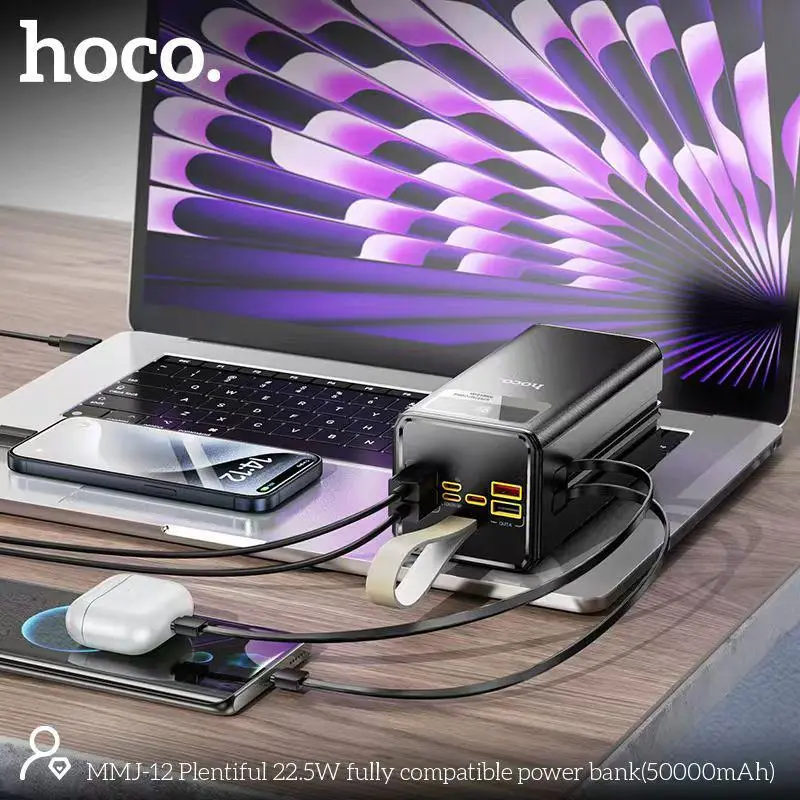 Hoco Mmj12 Plentiful 22 5W 50000Mah Power Bank With Led Lighting C