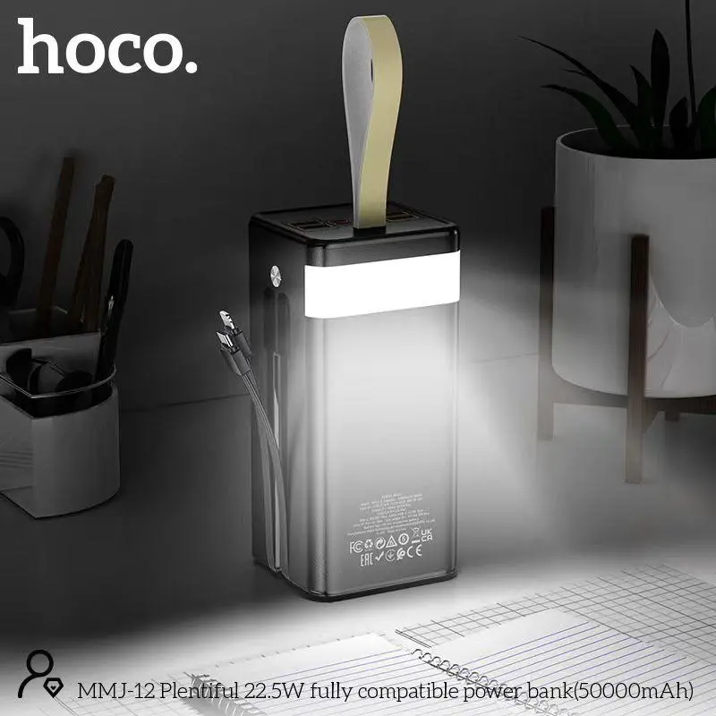 Hoco Mmj12 Plentiful 22 5W 50000Mah Power Bank With Led Lighting D