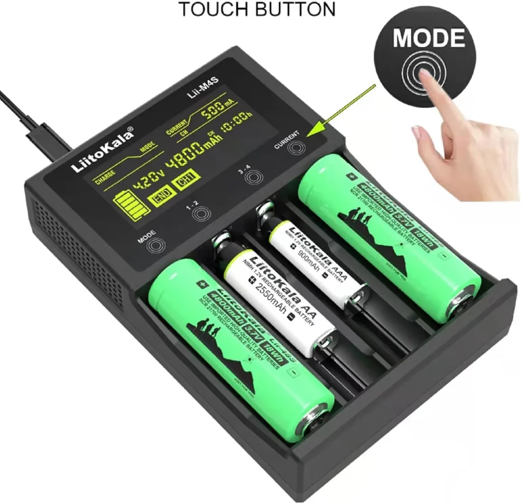 Liitokala Lii M4S 4 Slot Multifunctional Battery Charger C