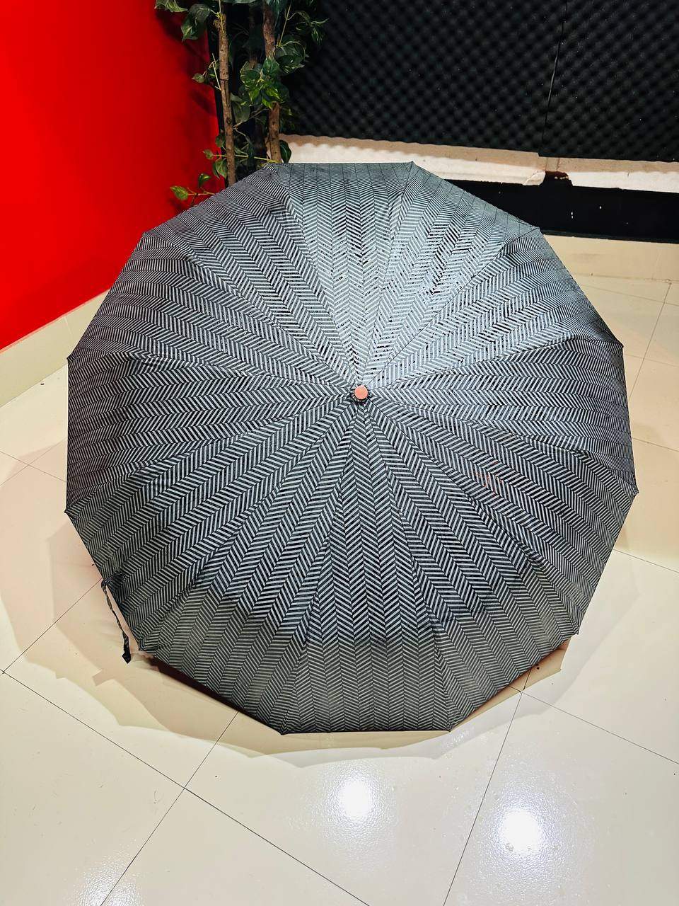 Premium 12 Ribs Automatic Open Close Wood Handle Umbrella A A