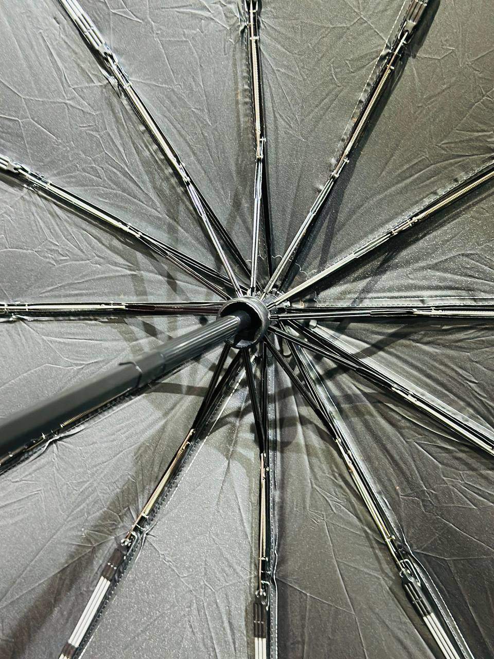 Premium 12 Ribs Automatic Umbrella With Flash Light – Blue 2