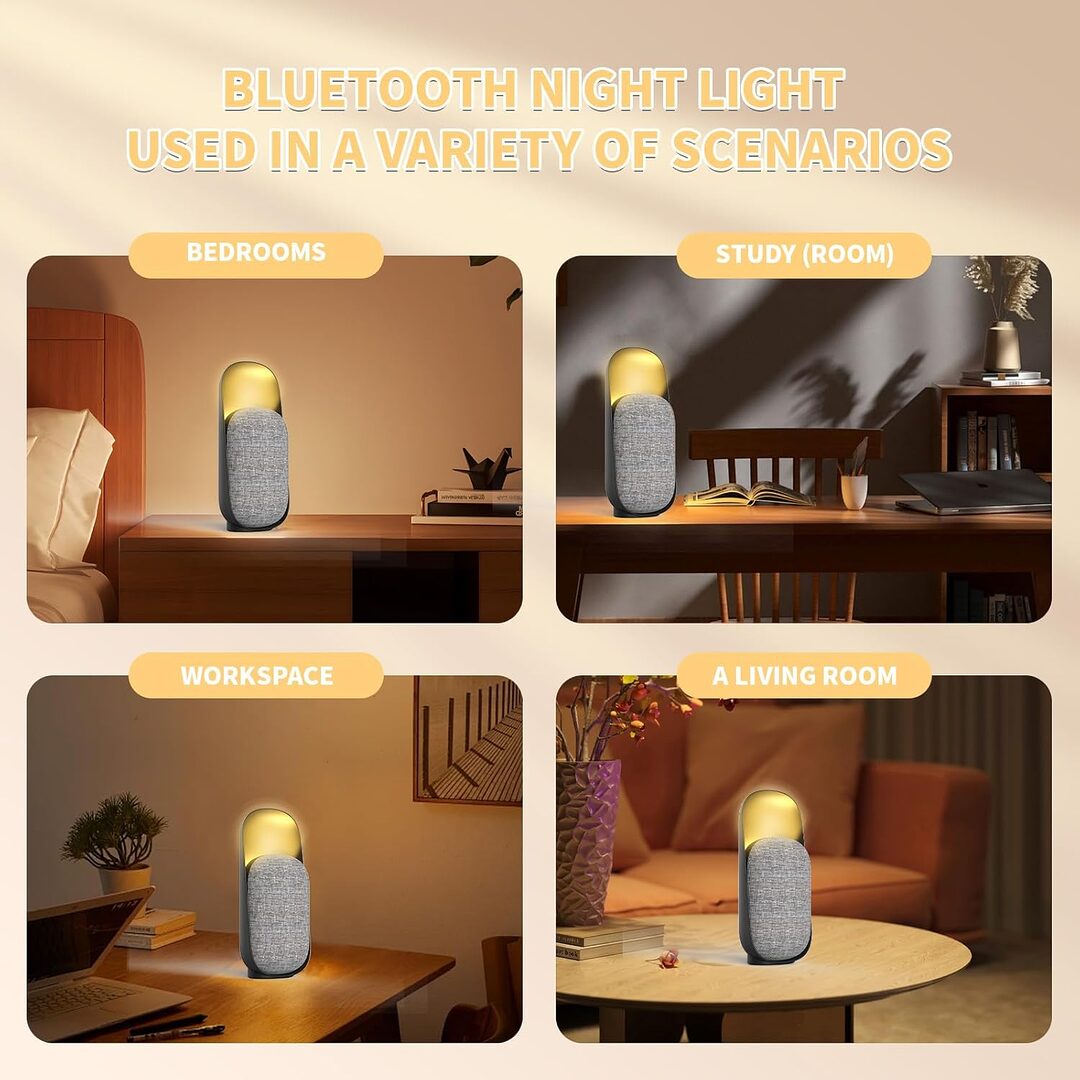 3 In 1 Bluetooth Speaker, Night Light, And Sleeping Machine C